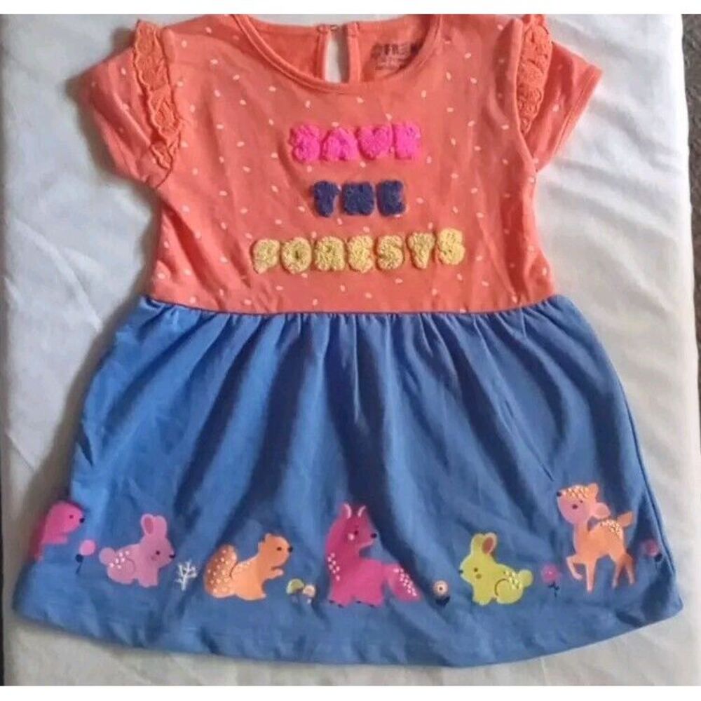 Girls‎ Save The Forest  Little Dress 18/24 mo.